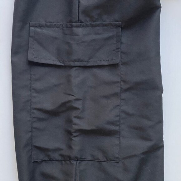 Weissman Adult Unisex Dance Joggers Pants Cargo Hip Hop Black Relaxed Fit - Picture 5 of 7